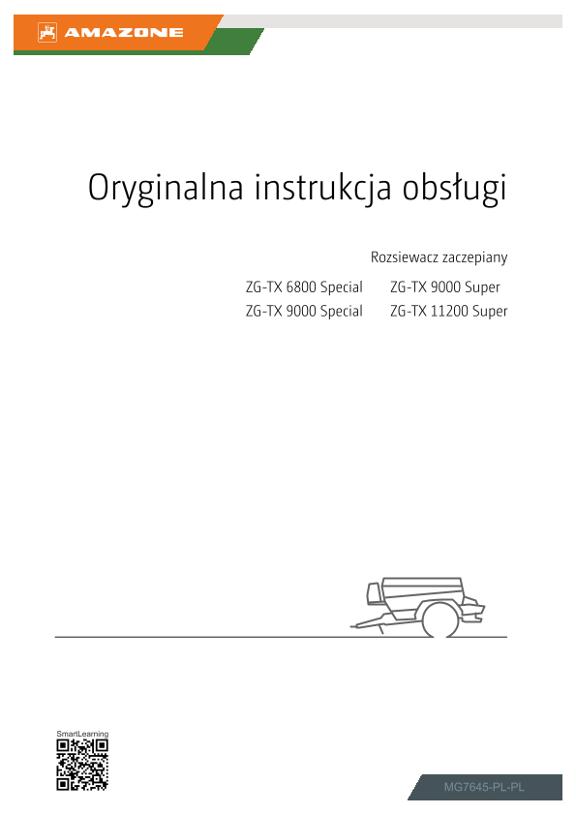 Instrukcje obsługi ZG-TX 00