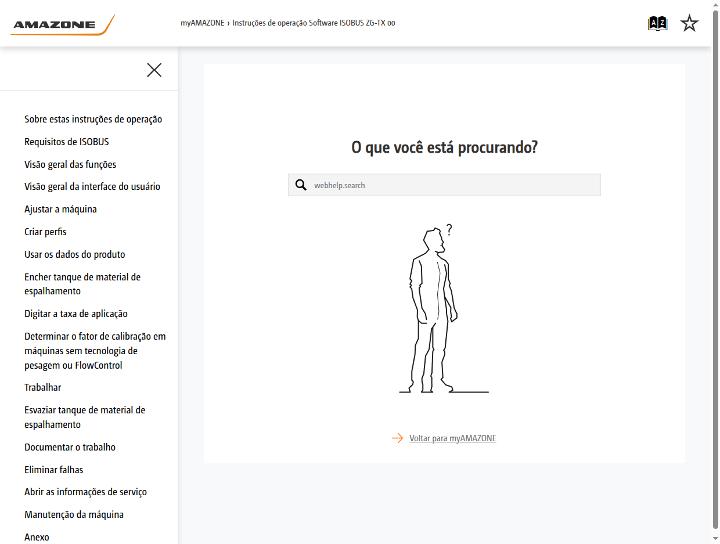 Manual de instruções Software ISOBUS ZG-TX 00