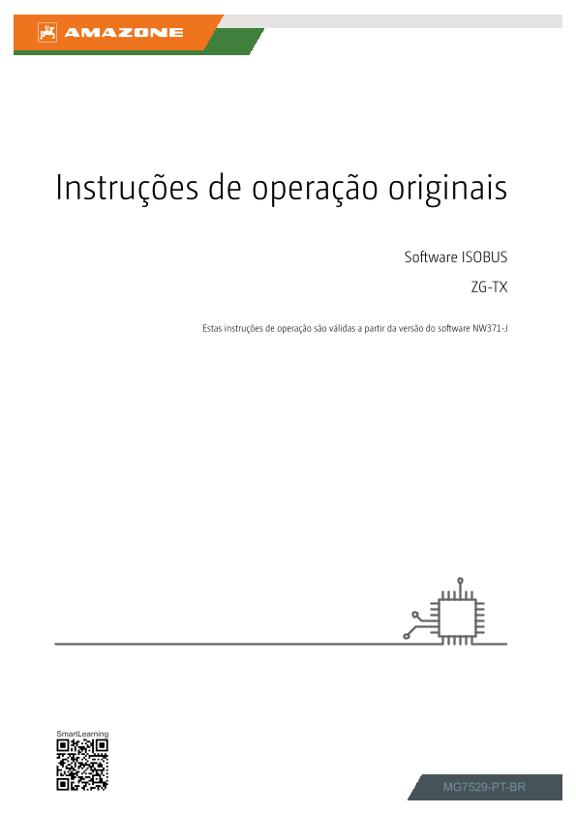 Manual de instruções Software ISOBUS ZG-TX 00
