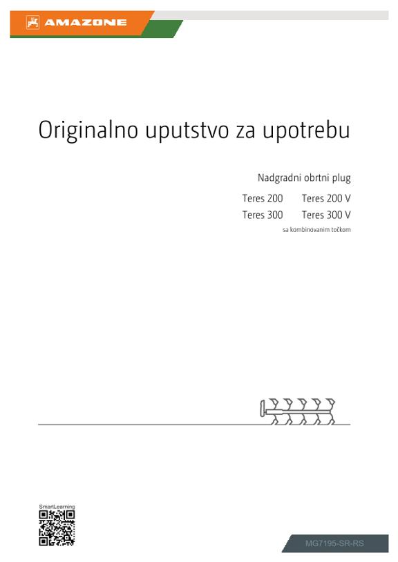 Uputstvo za upotrebu Teres 200, 300; 200 V, 300 V; sa kombinovanim točkom