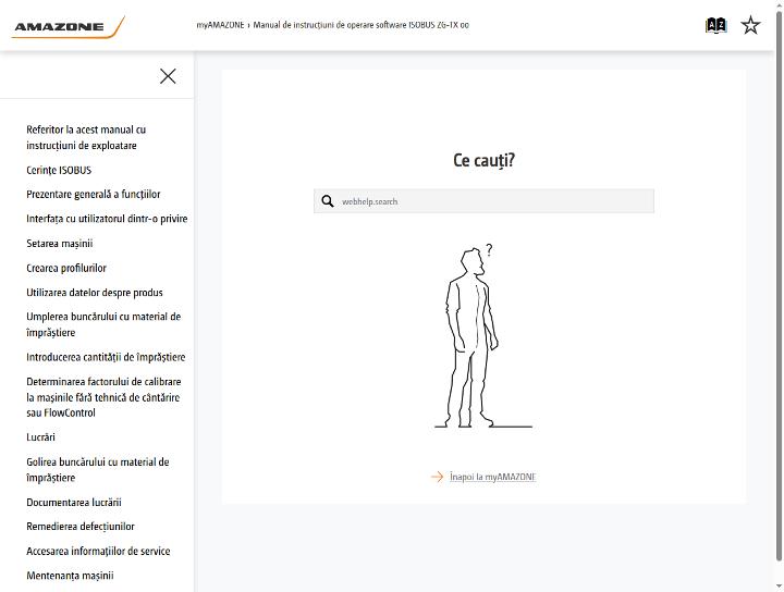 Instrucțiuni de utilizare Software ISOBUS ZG-TX 00