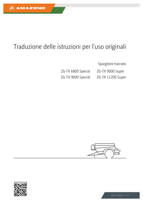 Istruzioni per l'uso ZG-TX 00