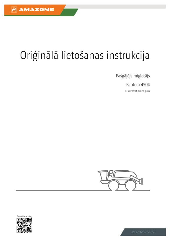 Lietošanas instrukcija Pantera 4504; ar Comfort pakotni plus; sērijas Nr. SA0*