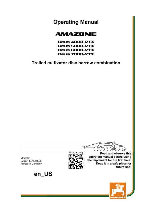 Operating manual Ceus 4000-2TX, 5000-2TX, 6000-2TX, 7000-2TX
