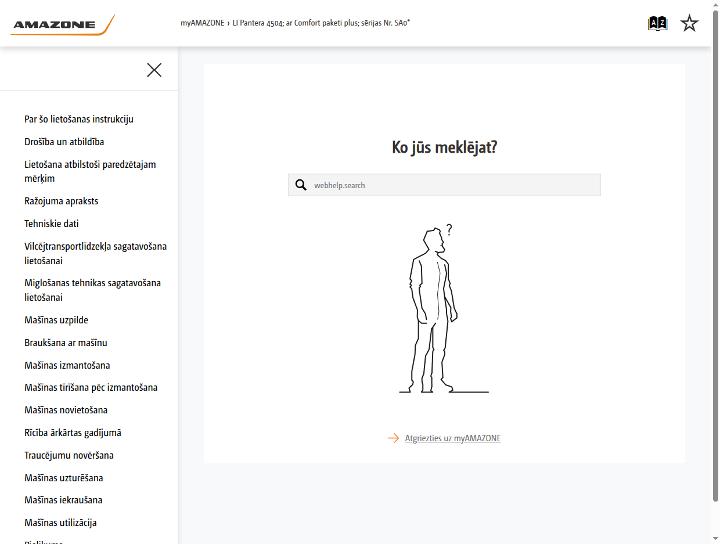 Lietošanas instrukcija Pantera 4504; ar Comfort paketi plus; sērijas Nr. SA0*