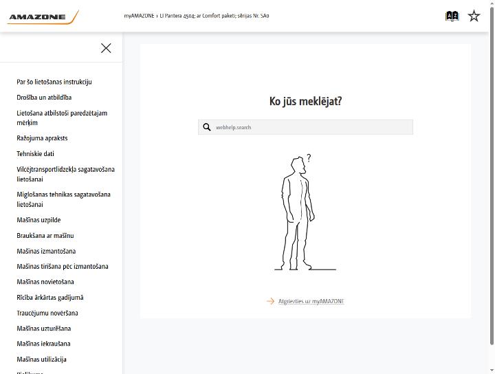 Lietošanas instrukcija Pantera 4504; ar Comfort paketi; sērijas Nr. SA0