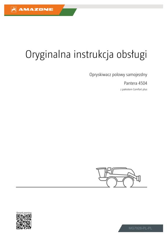 Instrukcje obsługi Pantera 4504; z pakietem Comfort plus; nr seryjny SA0*