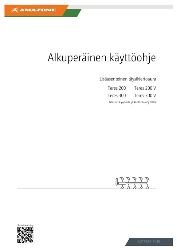 Käyttöohje Teres 200,300; 200 V, 300 V; heilurituella tukipyörällä