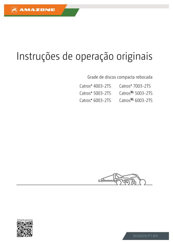 Manual de instruções CatrosXL 5003-2TS, 6003-2TS; Catros+ 4003-2TS, 5003-2TS, 6003-2TS, 7003-2TS