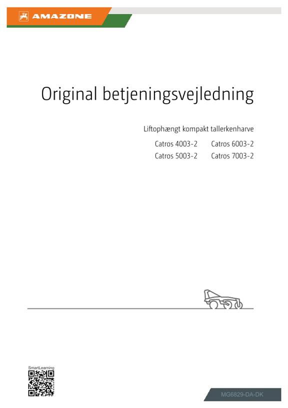 Brugsanvisning Catros 4003-2, 5003-2, 6003-2, 7003-2
