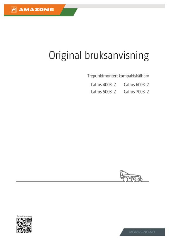 Bruksanvisning Catros 4003-2, 5003-2, 6003-2, 7003-2