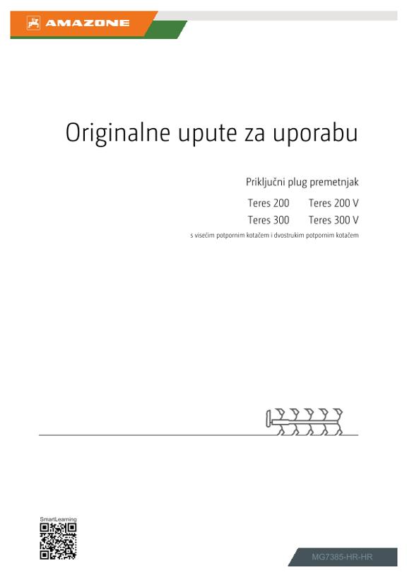 Upute za uporabu Teres 200,300; 200 V, 300 V; s njihajućim potpornim kotačem