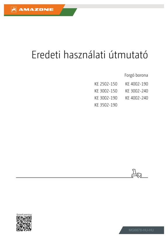 Használati útmutató KE 2502-150, 3002-150, 3002-190, 3002-240, 3502-190, 4002-190, 4002-240