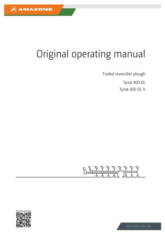 Operating manual Tyrok 400 OL, 400 OL V