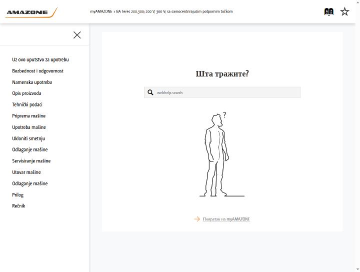 Uputstvo za upotrebu Teres 200,300; 200 V, 300 V; sa klatnom potpornom točkom