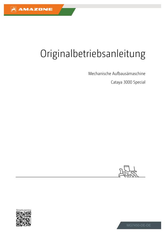 Betriebsanleitung Cataya 3000; Special
