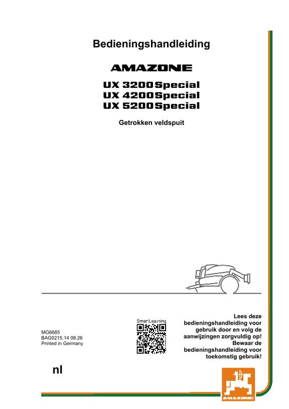 Gebruiksaanwijzing UX 3200, 4200, 5200; Special