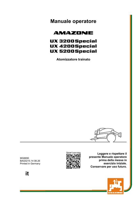 Istruzioni per l'uso UX 3200, 4200, 5200; Special