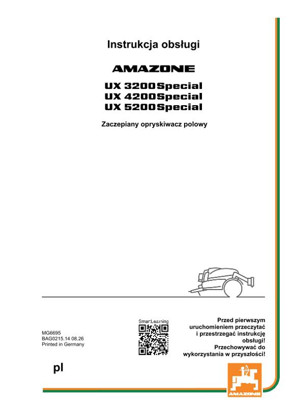 Instrukcje obsługi UX 3200, 4200, 5200; Special