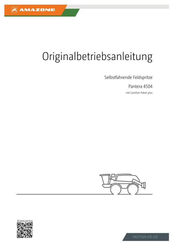 Betriebsanleitung Pantera 4504; mit Comfort-Paket plus; Serial-No. SA0*