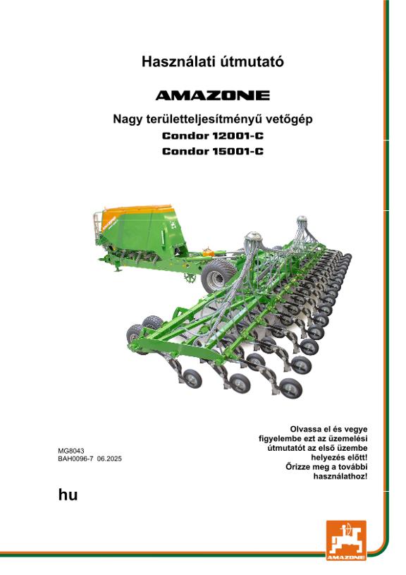 Használati útmutató Condor 12001-C/15001-C hu