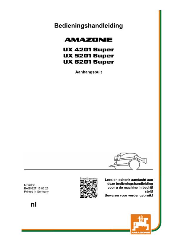 Gebruiksaanwijzing UX 4201, 5201, 6201; Super; Serial-No. UX1*