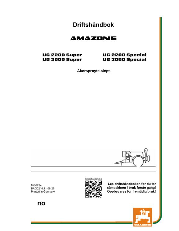 Bruksanvisning UG 2200,3000; Super; Special