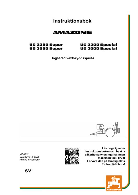 Bruksanvisning UG 2200,3000; Super; Special