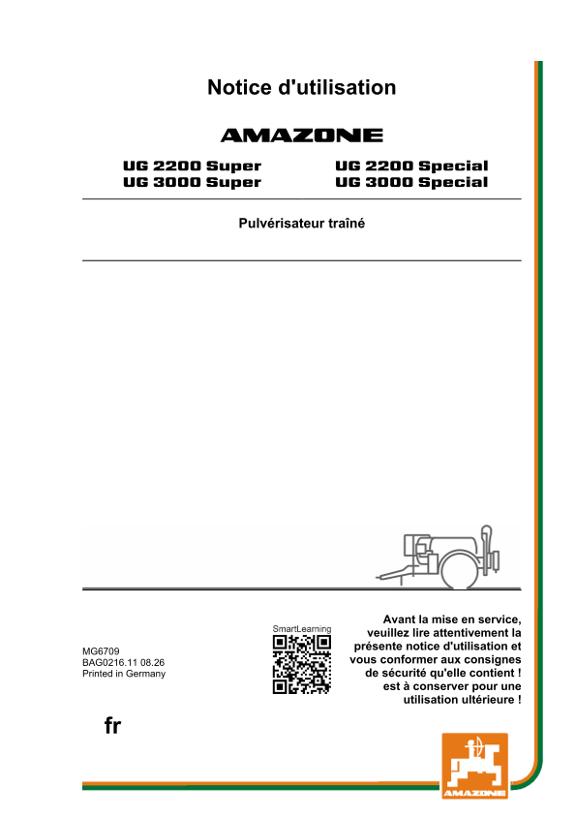 Notice d’utilisation UG 2200,3000; Super; Special