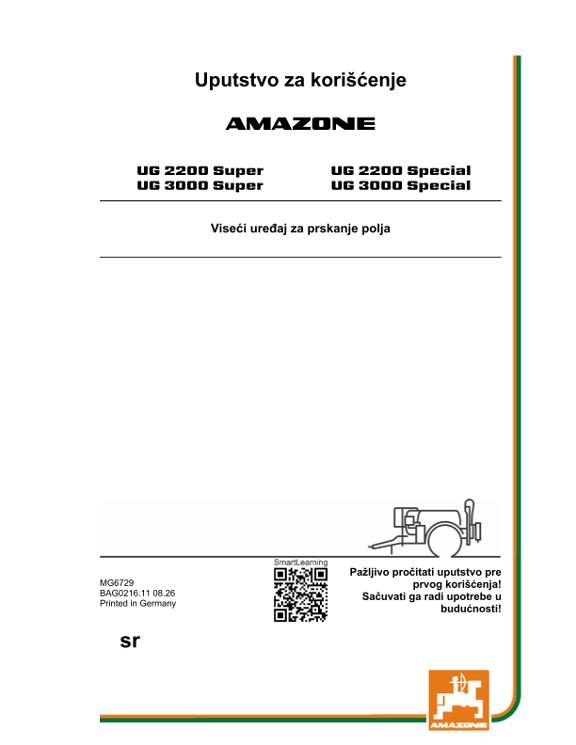 Uputstvo za upotrebu UG 2200,3000; Super; Special