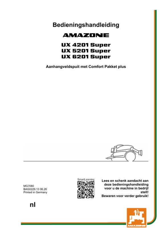 Gebruiksaanwijzing UX 4201, 5201, 6201; Super met Comfort Pakket Plus; Serial-No. UX1*