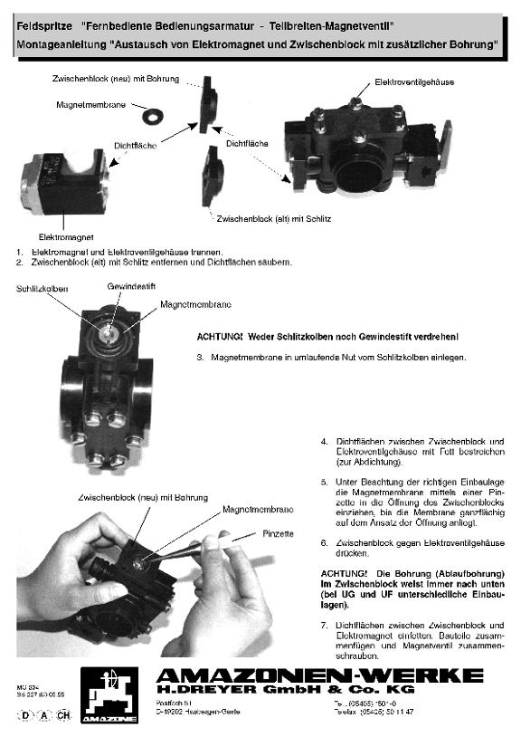 Austausch von Elektromagnet/Rollmembrane