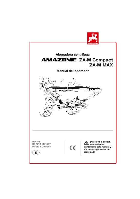 Manual del operador ZA-M Compact, Max