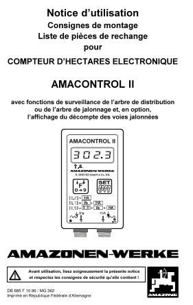 Notice d'utilisation AmaControl II