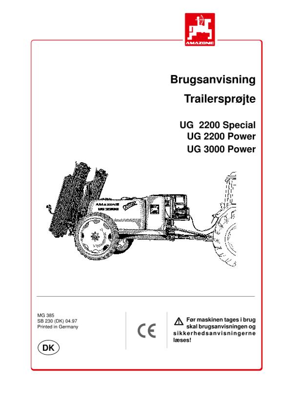 Brugsanvisning UG Power / Special