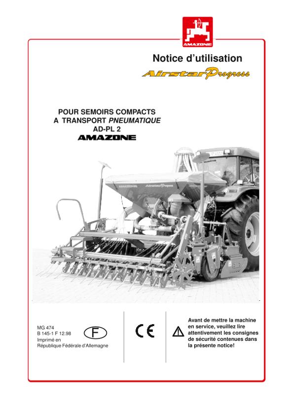Notice d'utilisation AD-PL2