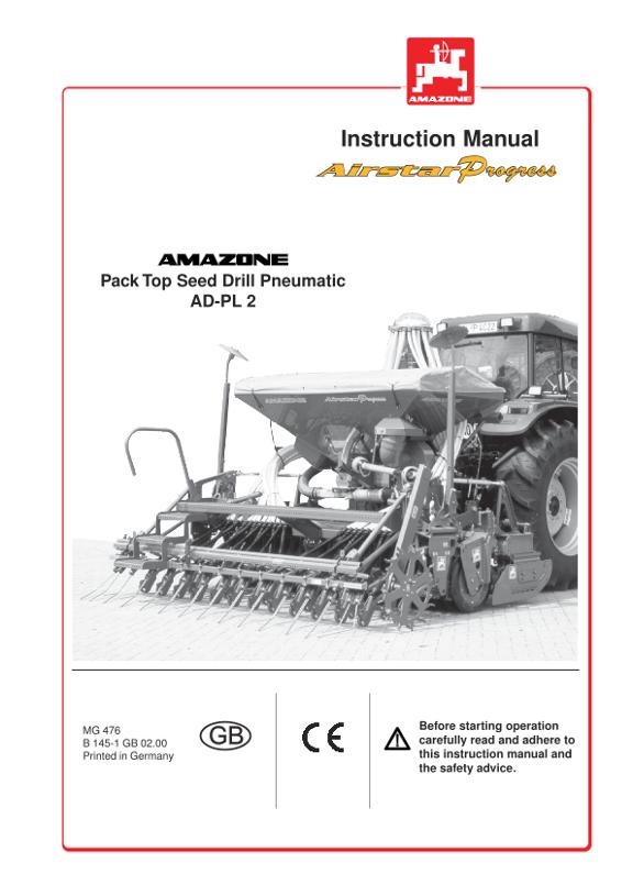 Operation manual AD-PL