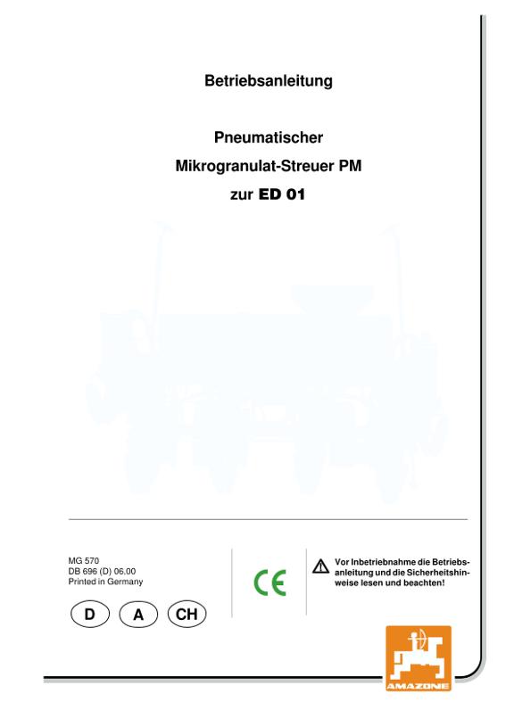 Betriebsanleitung Mikrogranulatstreuer