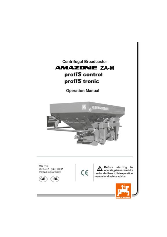 Operation manual ZA-M profiS