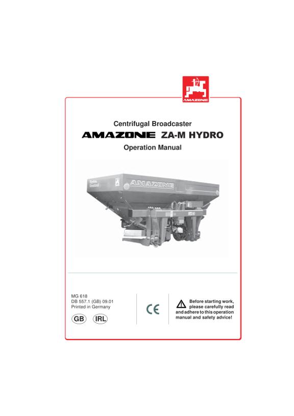Operation manual ZA-M hydro