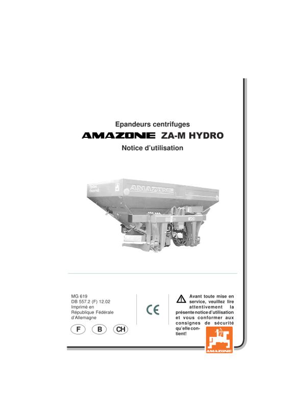 Notice d'utilisation ZA-M hydro