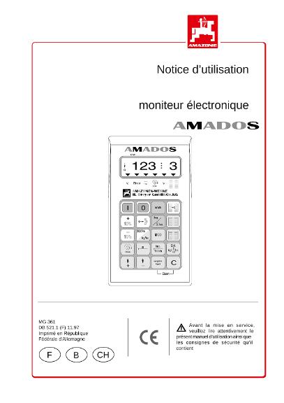 Notice d'utilisation Amados