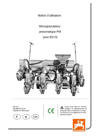 Notice d'utilisation Mikrogranulatstreuer