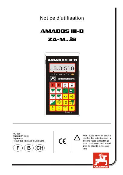 Notice d'utilisation Amados III D