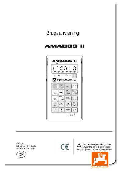 Brugsanvisning Amados II