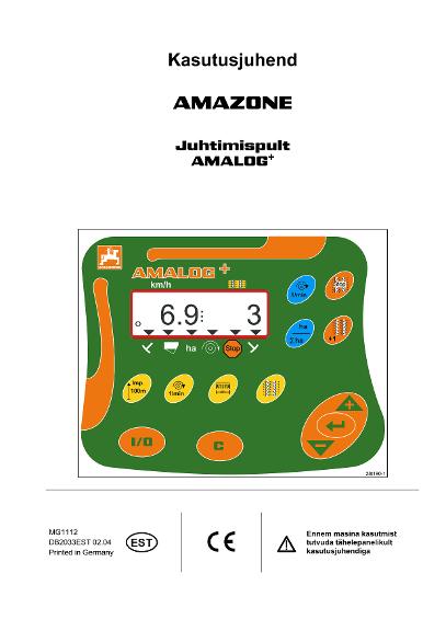 Kasutusjuhend Amalog+