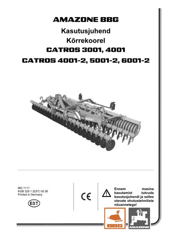 Kasutusjuhend Catros 01