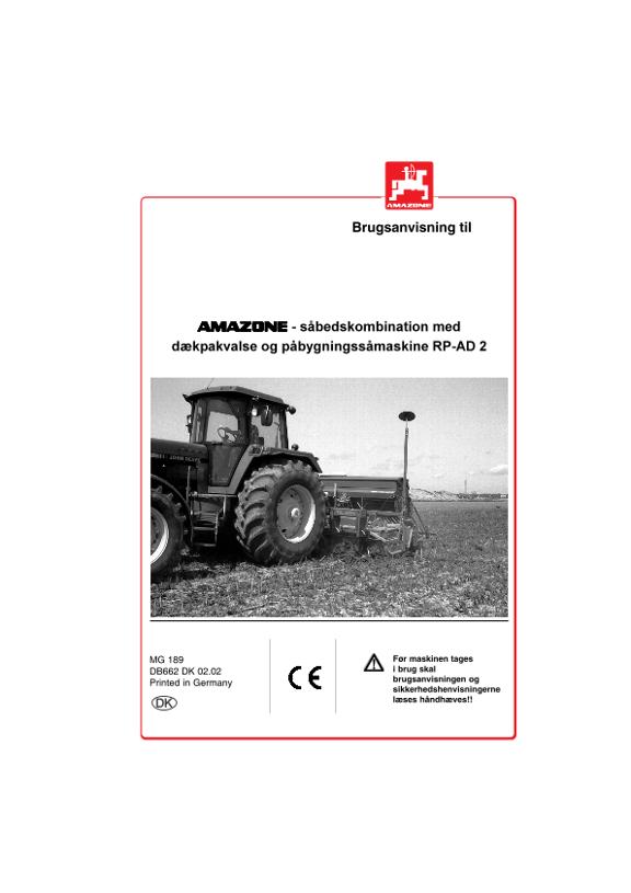 Brugsanvisning RP-AD 2