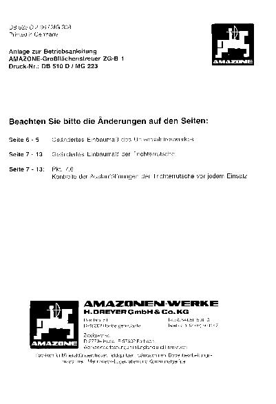 Anlage zu Betriebsanl. ZG-B