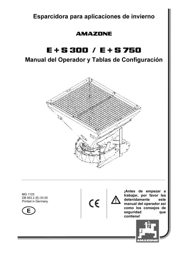 Manual del operador E+S 300/750